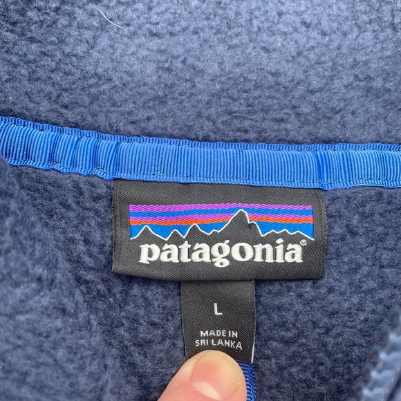 Patagonia Fleece Teddy 1/2 Zip Jacket Men's Large - Picture 4 of 4